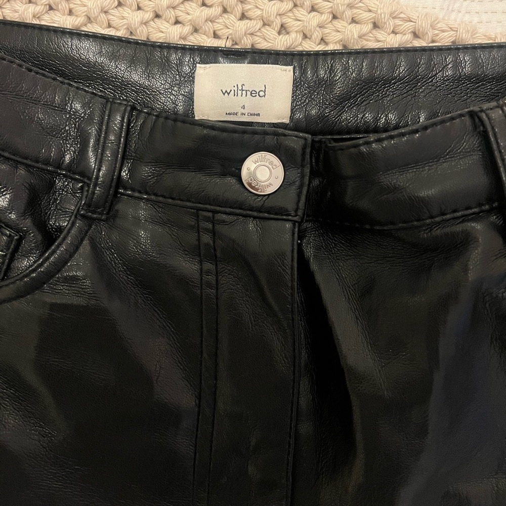 Aritzia Melina Vegan Leather Pant